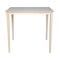 International Concepts Rectangle Solid Wood Top Table, Unfinished, 30 in W, 48 in L, 42 in H, Wood, Unfinished K-3048-42S - alternate 2